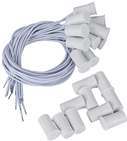 Kafuty 10pcs Verdrahtete Tür Fenster Sensor Magnetschalter für Hauptwarnungssystem mit 15mm + 5mm Arbeitsabstand.