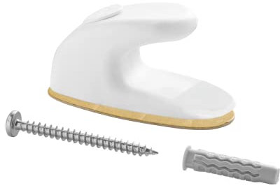 Fermaporte paracolpi Goccia per esterni (Bianco)