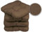 sunnypillow 4er Set Stuhlkissen 40x40 cm Bequeme 8cm Polsterauflage Auflage für Stühle/Bänke in Haus und Garten Sitzkissen Sitzauflage Gartenkissen viele Farben zur Auswahl Braun