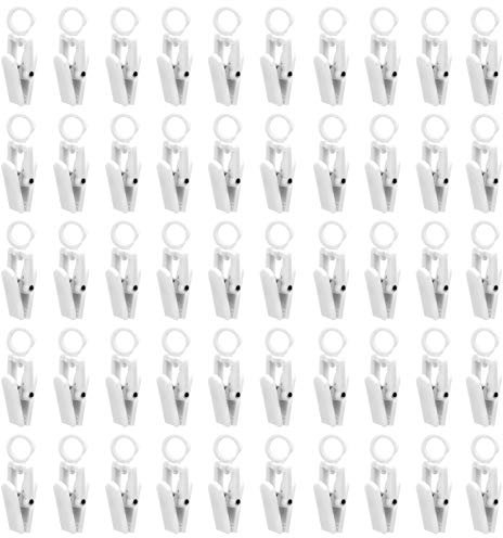 Cabilock 50pezzi Rotanti Clip Multifunzionali per Tende Stendini e Accessori per Abbigliamento per Asciugatura e