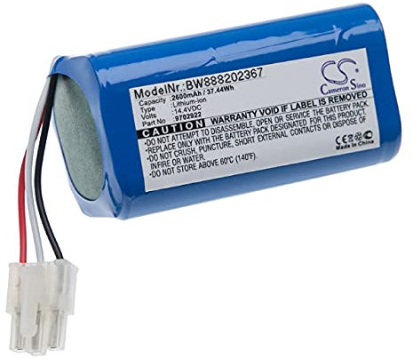vhbw Batería Recargable Compatible con Miele RX1-SJQL0, Scout RX1 aspiradora, Robot Limpieza (2600 mAh, 14,4 V, Li-Ion)
