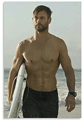 Chris Hemsworth Schauspieler-Kunst-Poster (19) Wandkunst-Poster Geschenke Schlafzimmer Drucke Heimdekoration Hängende Bild Leinwand Malerei Poster 30 x 45 cm