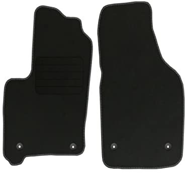 Velourmatten für Opel Meriva A Bj. 2003-2012 STD VORNE runde Befestigungen Veloursfussmatten Automatten Mit Absatzschoner Passform Neu