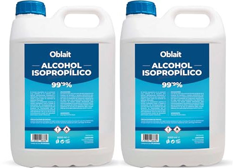 Alcool Isopropylique 99,9% 10 Liter | Isopropanol Nettoyeur Liquide 2x5000ml
