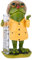 Relaxdays Pluviomètre Grenouille Jardin, résistant intempéries, Mesure précipitations, HxLxP : 19x10,5x8 cm, Multicolore