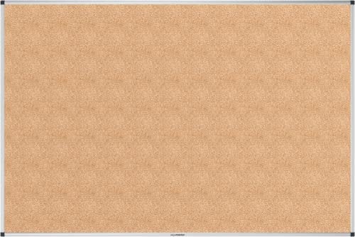Legamaster UNITE Korktafel - 100x150cm - Pinnwand zum Aufhängen inklusive Wandhalterung - aus 100% Naturkork mit extra leichtem Aluminiumrahmen zum Anheften von Notizen