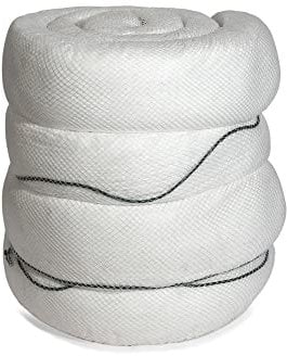 DENSORB Ölbindemittel Ölsperren zur Eindämmung und Aufnahme von Öl auf Wasser, 6 m x 20 cm, 2 Stück