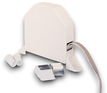 Recogedor Grande Abatible Plus Blanco para Persianas.incluye cinta 20mm 5,50mts,tapones,rodillo,embellecedor rodillo