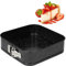 KARL HAUSMANN Quadratische Springform - 26 cm - Eckig Backform mit Antihaftbeschichtung - Eckige Kuchenform mit Hebeboden - Springform Quadratisch - Tortenform - Kuchenbackform - Viereckige Backformen