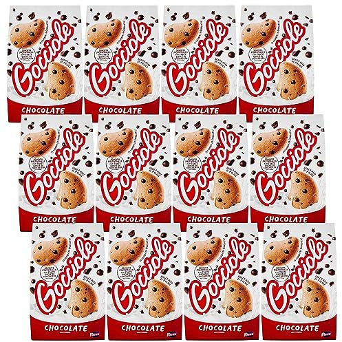 PAVESI Gocciole Chocolate - Kekse mit Schokoladenstückchen 500g (Gocciole, x12)