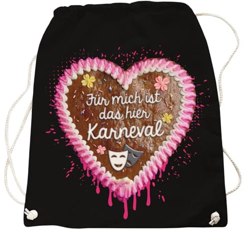 Rucksack Lebkuchenherz Für Mich ist das Hier Karneval
