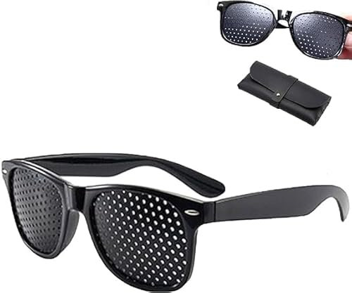 TiLLOw Lunisk-Korrekturbrille, Lunisk-Sehkorrekturbrille, Brillen zur Verbesserung der Sehkraft, Übungsbrillen, Unisex-Lochbrille zur Stärkung der Sehkraft (1 Stück)