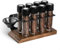 MHW-3BOMBER Coffee Bean Cellars Tubes Single Dose Coffee Bean Storage with Hopper 8 Tubes with Exhaust Valve C5152