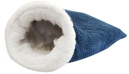 XJKLBYQ Katze Schlafsack, selbstwärmtes Katzenbett, weicher Plüsch großer Katzensack für Winter gemütliche Katzenbetthöhle 360 ° Wrap Bequeme Haustierkuschel Sack für Katzen bis zu 6 kg