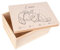 Creative Deco Erinnerungsbox Baby Personalisiert mit Namen | 40 x 30 x 22 cm | Individuelle Erinnerungskiste Geschenk zur Geburt für Mädchen und Jungen | Holzkiste mit Deckel | Farbdruck