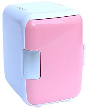 NOALED Réfrigérateur Congélateur De Voiture Portable 4L Rose Mini Réfrigérateur Dortoir Petit Ménage Portable Réfrigérateur De Voiture Voiture Double Usage Boîte De Refroidissement Et De Chauffage