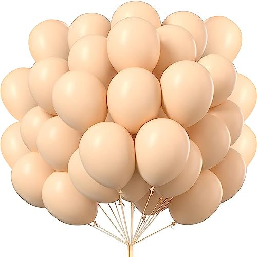luftballons matt apricot aprikose- 50 Stück Luftballons - 30 cm/12 zoll, Helium Luftballons Geburtstag, Helium Ballons Geburtstag, Regenbogen Luftballons Für Geburtstagsdeko, Luftballons Hochzeit