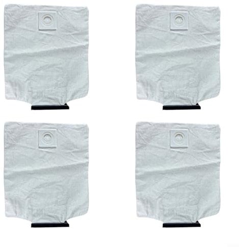 URPIZY Lot de 4 sacs d'aspirateur réutilisables pour Nilfisk VP100, VP200, VP300, VP300 ECO, VP300 PASSEND, kit de sacs à poussière