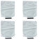 URPIZY Wiederverwendbare Staubsaugerbeutel für Nilfisk VP100, VP200, VP300, VP300 ECO, VP300 PASSEND Staubsauger-Saugnapfstationen, 4 Stück
