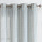 COLLACT Blaue gestreifte Leinen-Vorhänge, 228 cm lang, für Wohnzimmer/Schlafzimmer, Bauernhaus, Nadelstreifenmuster, lichtfilternde Vorhänge, Ösen, Fensterbehandlungen, B 127 x L 228 cm, 2 Paneele,