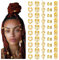 Molain 50 Stück Dreadlocks Schmuck, Haar Schmuck Braids Schmuck haarschmuck Gold Haarschmuck Festival Haarperlen zum Klipsen Verstellbar Metallene Haar Geflecht Ringe für Dreadlock-Zubehör, Haar-Zöpfe