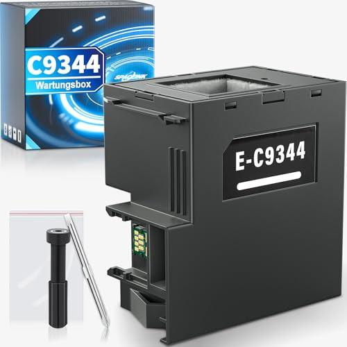 Spaceink C9344 Tinten-Wartungsbox C12C934461 für XP-2100 XP-3100 XP-3105 XP-4100 XP-4105 XP-3150 XP-3155 XP-3200 XP-3205 XP-4150 XP-4155 XP-4200 WF-2810DWF WF-2820DWF WF-2830DWF WF-2835DWF Drucker