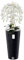 botle Künstliche Orchidee Kaskaden Blumenstrauß Weiß im Topf Anthrazit H 110 cm Heimbüro Dekoration, Kunstpflanze Orchidee, Kunstblume, Künstliche Orchidee im Topf