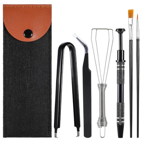Tucnoeu 6 Stück Tastatur Tasten Entferner Set, Keycap Puller, Switch Puller Werkzeug Set für Mechanische Tastatur, Tastenkappen Entferner, Tastatur-Reinigungsset