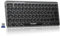 TECKNET Wireless Keyboard - 2.4GHz USB Small Compact Rechargeable Silent Bluetooth Keyboard with 500mAh Battery Capacity for 3 Devices, Widely Compatible with Laptop, PC, UK Layout, Grey