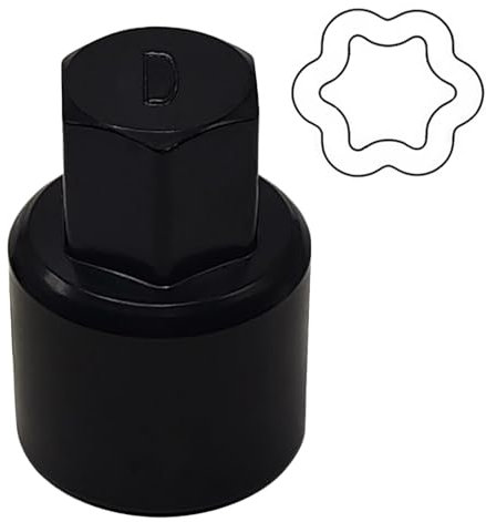 JEUCLEL D-Wheel Locking Nut Key Compatible with Toyota Models, Lexus, Tacoma, Wheel Lock Nut Socket Adapter, Anti-Theft Lug Removal Tool, Socket Remover Hand Repair Tool