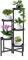 lalago Estanteria para Plantas, 5 Niveles Ø25cm Soporte Macetas Interior, Redonda Jardinera en negro, Soporte para Plantas para Interiores y Exteriores, Maceteros Decorativos para Esquina,Balcón