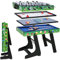 Tavolo da gioco multiuso 4 in 1, pieghevole, 1,2 m, per biliardo/air hockey/ping pong con accessori, tavolo per sport al chiuso per serate in famiglia (103 x 58 x 73 cm)