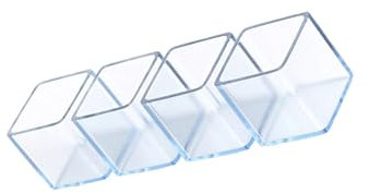 ZMTGLTG Lot de 4 Protections carrées Transparentes en Silicone for Pieds de Chaise et de Table, for éviter Les Rayures sur Les parquets et réduire Le Bruit.(60 * 60mm)
