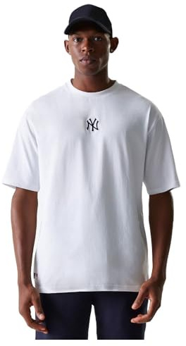 New Era MLB LE Midi New York Yankees Short Sleeve T-Shirt L White