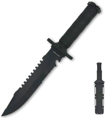 Generico Coltello Survival Outdoor Professionale – Lama Affilata per Bushcraft e Campeggio – Impugnatura Antiscivolo Ergonomica – Fodero Rigido per Trasporto Sicuro
