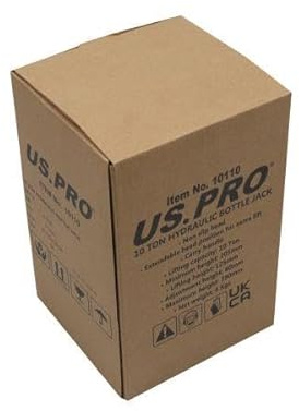 US PRO Tools 10 Ton Hydraulic Bottle Jack with Extendable Head 10110