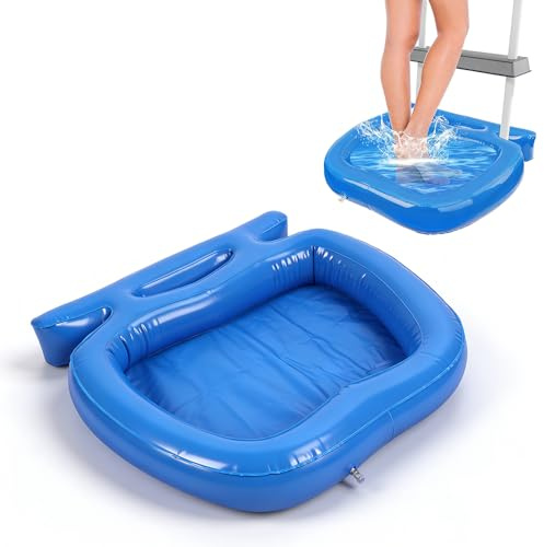 Vaschetta Lavapiedi Piscina, HOVCEH Lavapiedi per Piscina Gonfiabile con Ganci, Vaschetta Piedi Piscine per Ingressi Piscine, Bacinella Piedi Piscinas per Lavare Sabbia E Sporco Prima Di Entrare