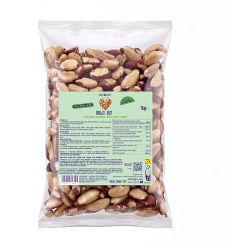 nut&me Nueces de Brasil Premium 1 kg | Coquitos 100% Natural, Sin gluten ni conservantes, Rico en fibra, Snack