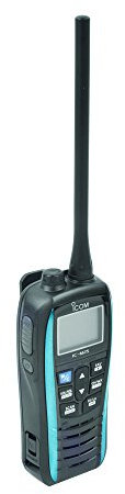 Icom Radio VHF Portable Bateau, Bleu, 1 Watt