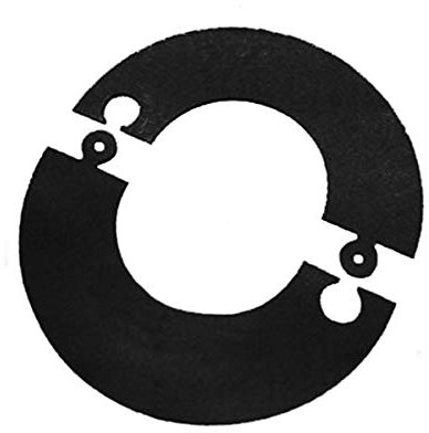 Rosone componibile verniciato nero canna fumaria D. 80 mm stufa pellet