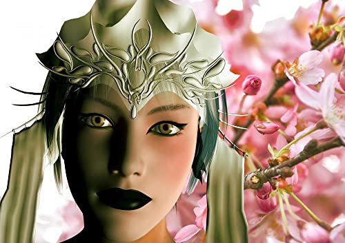 hansepuzzle 30470 - Geisha Puzzle 130 Teile - Mode-Puzzle mit hochwertiger Aufbewahrung: Kartonbox und wiederverschließbarem Beutel - Puzzle-Maße: 28,7 x 20 cm