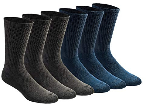 Dickies Men's Multi-Pack Dri-tech Moisture Control Crew Socks
