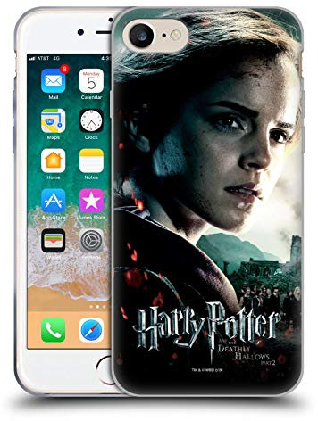 Head Case Designs Offizielle Harry Potter Hermione Granger Deathly Hallows VIII Soft Gel Handyhülle Hülle kompatibel mit Apple iPhone 7/8 / SE 2020 & 2022