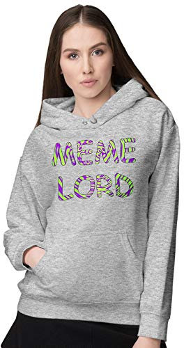 BLAK TEE Damen Funny Meme Lord Slogan Kapuzenpullover L