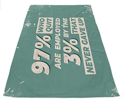 PICANOVA – 97% 200x150cm – Hochwertiges Bedrucktes Handtuch – Blickfang-Strandtuch Aus Hautfreundlichem Frottee – Kollektion Quote Designs