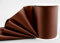 finemark 25 m x 112 mm Satinband Sophie BRAUN (523) Satin Tischband Tischläufer Schleifenband ohne Draht breites weiches Band Tischdekoration Tisch Deko Geschenkband mit einseitigem Glanz