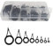 MAGT Angelrute Reparatur Spitzenring, 75 Stück Rutenringe Reparatur Kit Edelstahl & Keramik Angelrutenführung Reparatur Set Angelruten Ringe