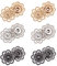 nbeads 24 Sets Legierung Druckknöpfe, 3 Farben Vintage Metal Druckknöpfe Zum Annähen Für Kostümdesign Handtasche Kleidung Nähen Handwerk DIY Lieferung, 20.5 mm In Durchmesser