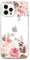 JAHOLAN iPhone 12 Hülle iPhone 12 Pro Handyhülle TPU Silikon Weiche Schlank Schutzhülle Handytasche Flexibel Clear Case Handy Hülle für iPhone 12/12 Pro 2020 6.1 Zoll - Flower Rose