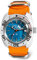 VOSTOK Scuba Dude Amphibian Automatik-Automatik-Armbanduhr für russische Taucher, WR 200 m, modisch, Business, legere Herrenuhren, Modell 710059, Orange/Abendrot im Zickzackmuster (Sunset Chevron),